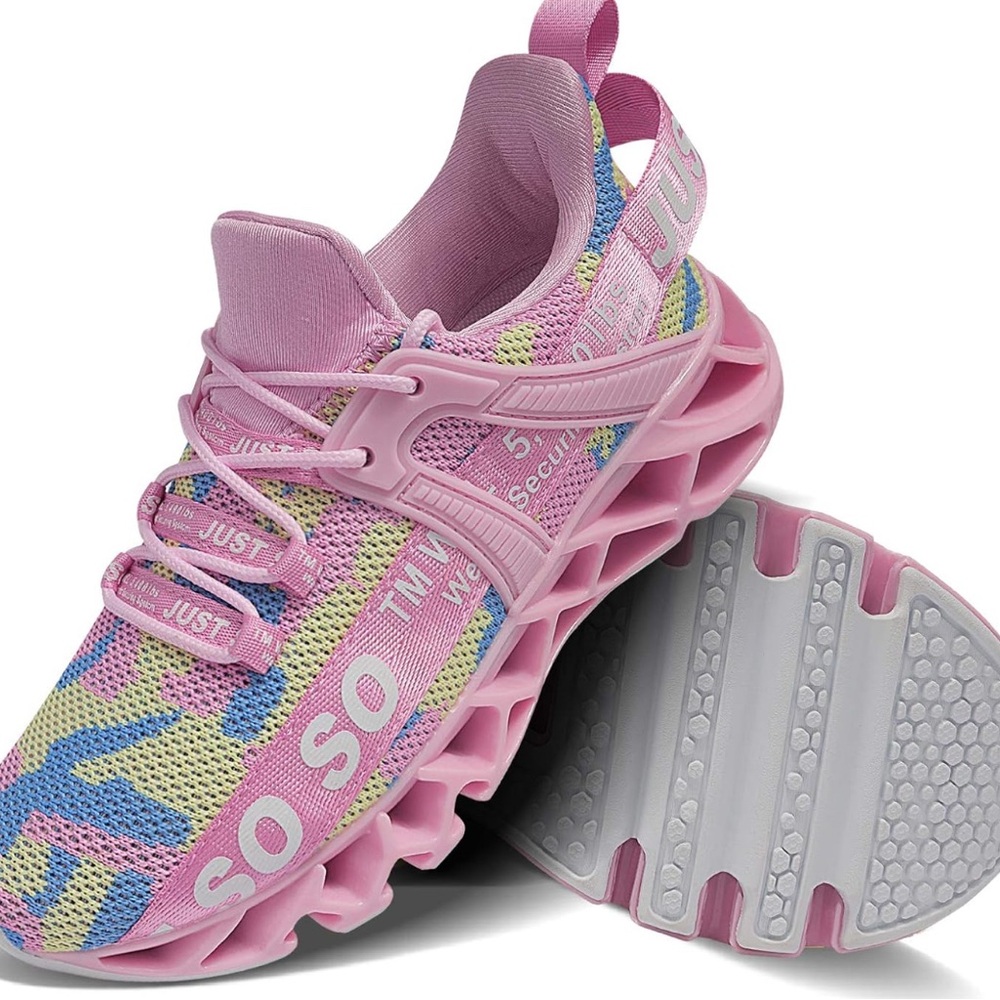 Just So So Stylish Pink Camo Shoes 7.5 - Picture 4 of 4